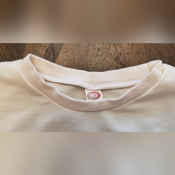 Little Miss One-derful Cream One Piece Size 12 Months - Picture 4 of 6